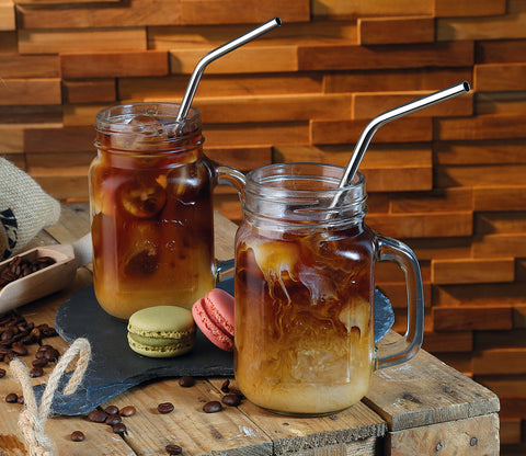 CilioStainless Steel Straws Curved 6 pcs.
