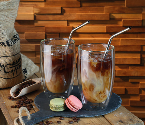 CilioStainless Steel Straws Curved 6 pcs.