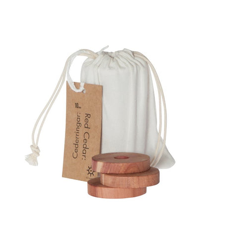 Iris Hantverk Red Cedarwood Rings – Natural Closet Freshener