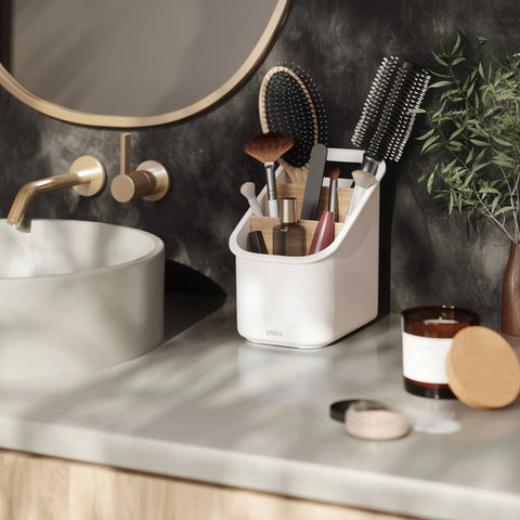 Umbra Bellwood Utensil Holder White-Natural