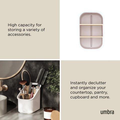 Umbra Bellwood Utensil Holder White-Natural