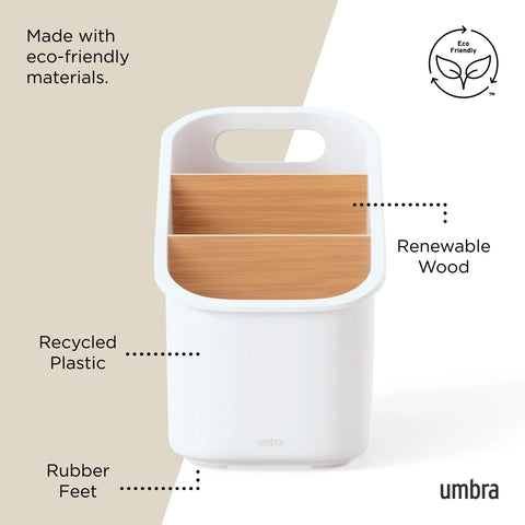Umbra Bellwood Utensil Holder White-Natural