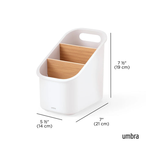 Umbra Bellwood Utensil Holder White-Natural