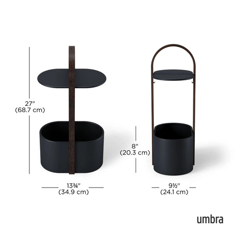 Umbra Bellwood Storage Table Black-Walnut