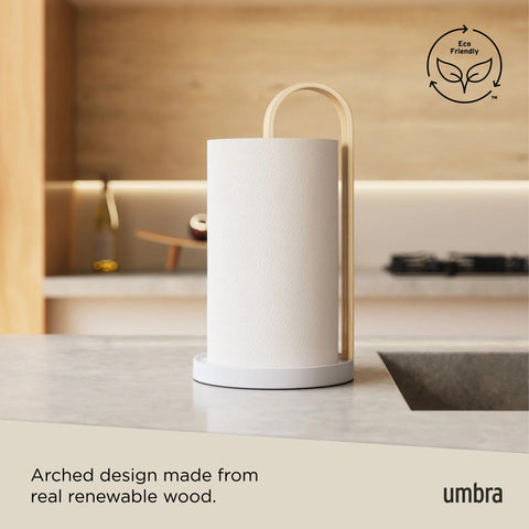 Umbra Bellwood Paper Towel Holder White-Natural