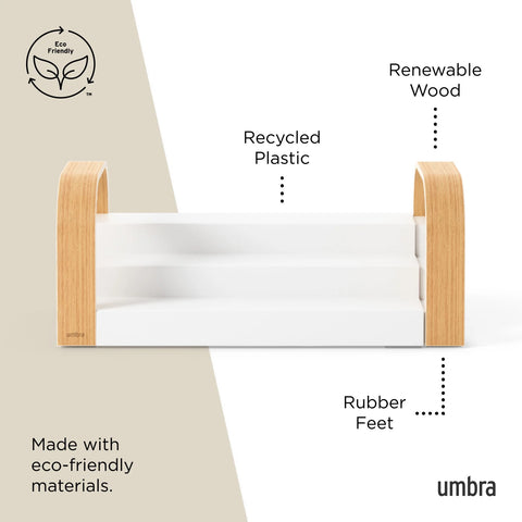 Umbra Bellwood 3-Tier Spice Shelf White-Natural