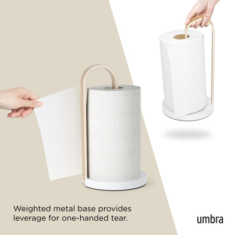 Umbra Bellwood Paper Towel Holder White-Natural