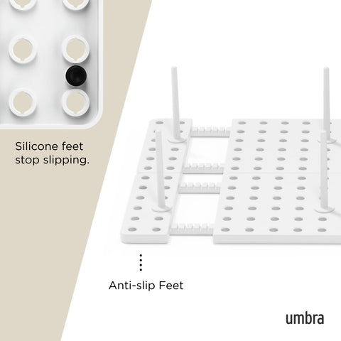 Umbra Peggy Drawer Organizers, Set of 2 White