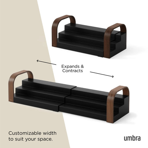 Umbra Bellwood 3-Tier Spice Shelf Black-Walnut