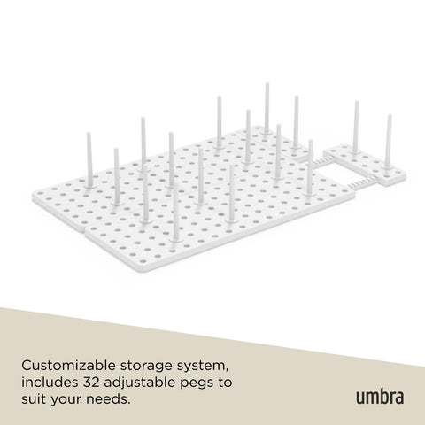 Umbra Peggy Drawer Organizers, Set of 2 White