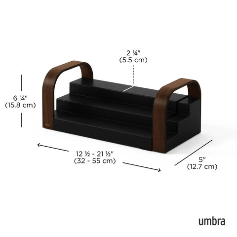 Umbra Bellwood 3-Tier Spice Shelf Black-Walnut