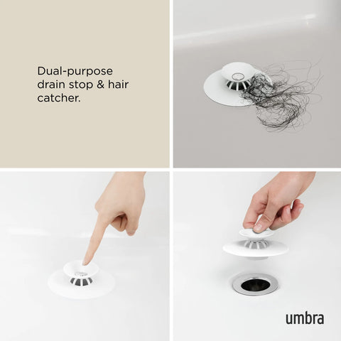 Umbra Flex Drain Plug & Hair Catcher White