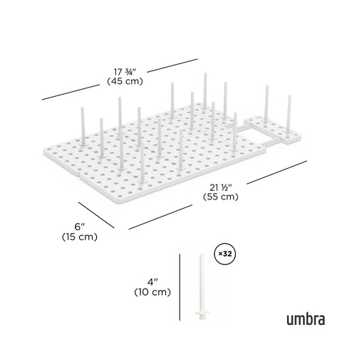 Umbra Peggy Drawer Organizers, Set of 2 White