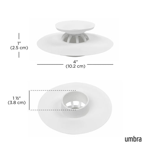 Umbra Flex Drain Plug & Hair Catcher White
