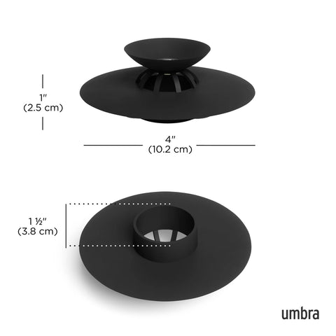 Umbra Flex Drain Plug & Hair Catcher Black