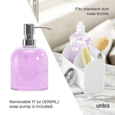Umbra Sling Sink Caddy with Soap Pump