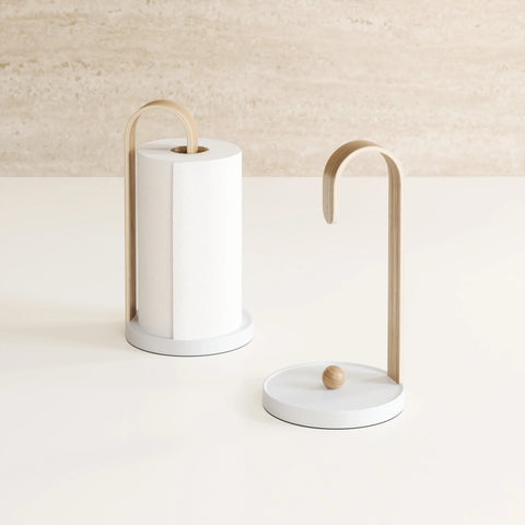 Umbra Bellwood Paper Towel Holder White-Natural