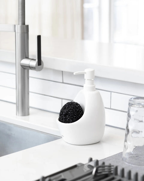 Umbra Joey Soap Pump & Scrubby White