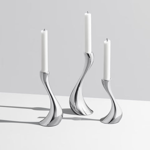 Georg Jensen Cobra Candleholder Set – Set of 3