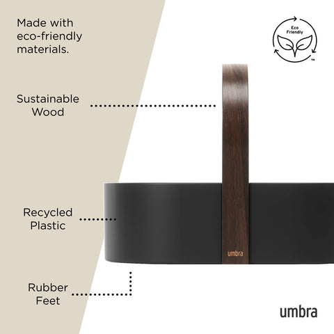 Umbra Bellwood Storage Caddy Black-Walnut