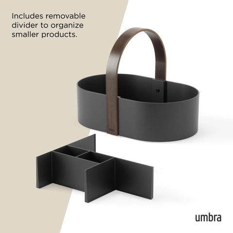 Umbra Bellwood Storage Caddy Black-Walnut