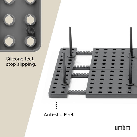 Umbra Peggy Drawer Organizers, Set of 2 Charcoal