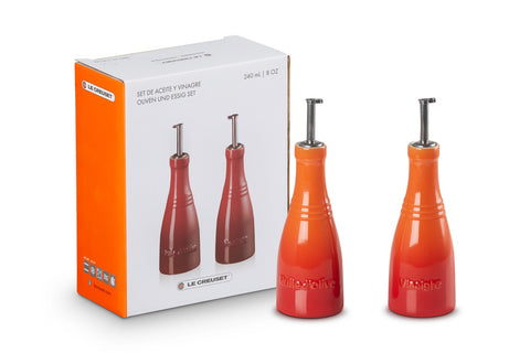 Le Creuset Stoneware Vinegar & Oil Bottles 240 ml Volcanic