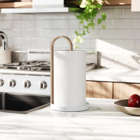 Umbra Bellwood Paper Towel Holder White-Natural