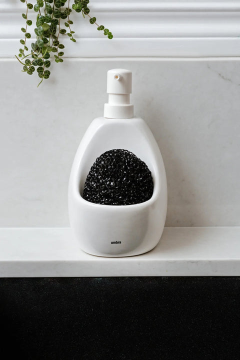 Umbra Joey Soap Pump & Scrubby White