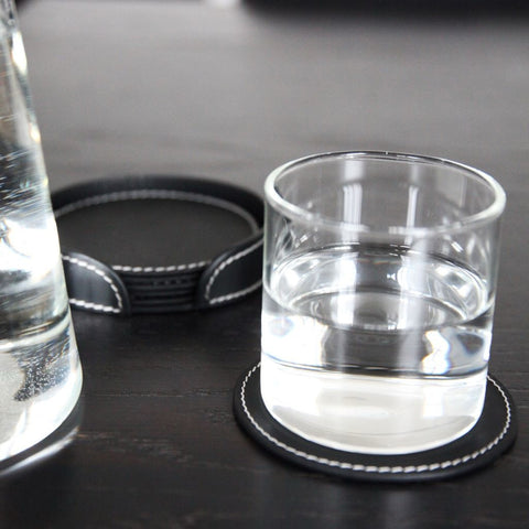 Ørskov Round Leather Coasters