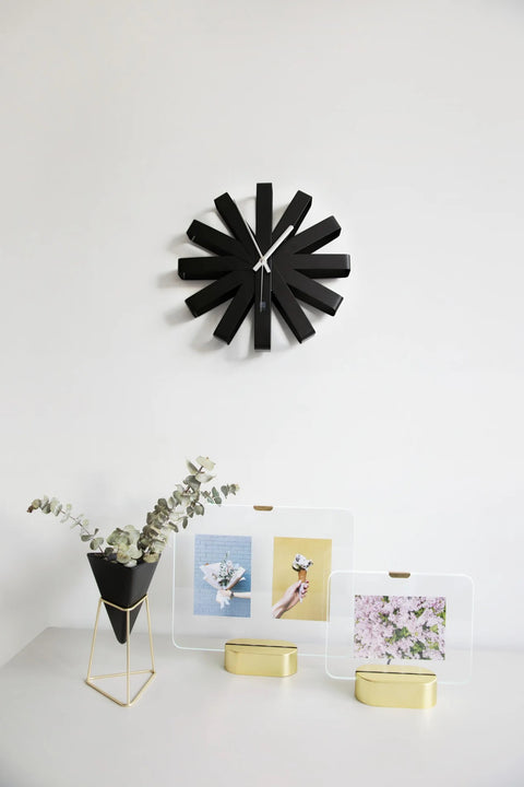 Umbra Ribbon Wall Clock Black