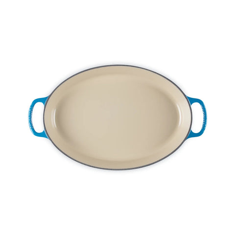 Le Creuset Cast Iron Oval Baker 24 cm, 0.9 L Blue