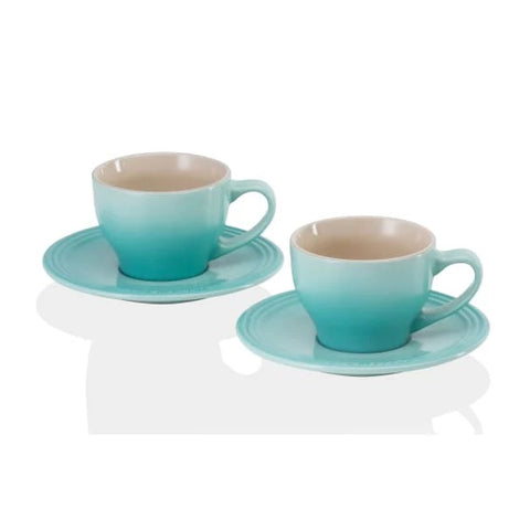 Le Creuset Set of 2 Cappuccino Cups Caribbean