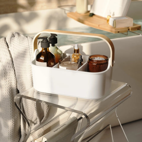 Umbra Bellwood Storage Bin White-Natural