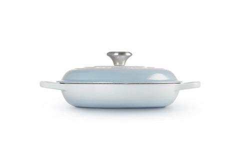 Le Creuset Cast Iron Shallow Casserole 30 cm, 3.5 L Coastal Blue