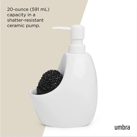 Umbra Joey Soap Pump & Scrubby White