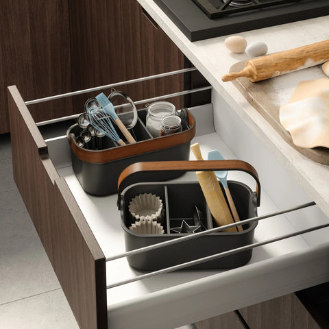 Umbra Bellwood Storage Bin Black-Walnut