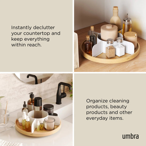 Umbra Bellwood Lazy Susan White-Natural
