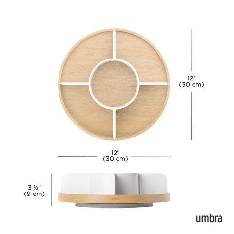 Umbra Bellwood Lazy Susan White-Natural