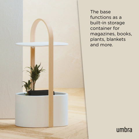 Umbra Bellwood Storage Table White-Natural