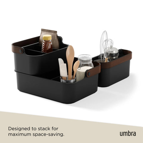 Umbra Bellwood Storage Bin Black-Walnut
