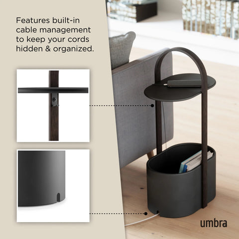 Umbra Bellwood Storage Table Black-Walnut
