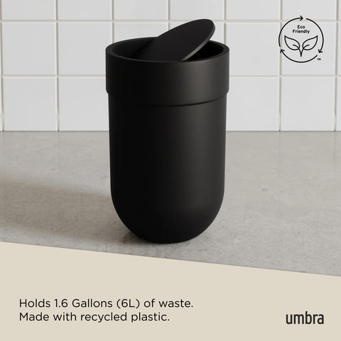 Umbra Touch Trash Can Black