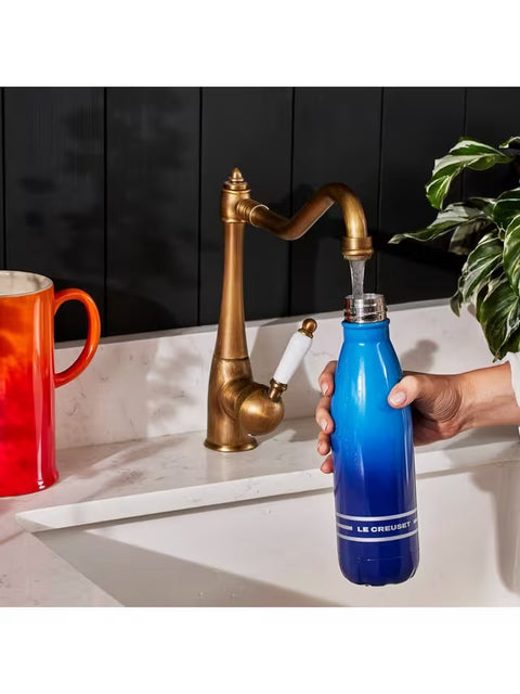 Le Creuset Stainless Steel Hydration Water Bottle 0.5L Deep Teal
