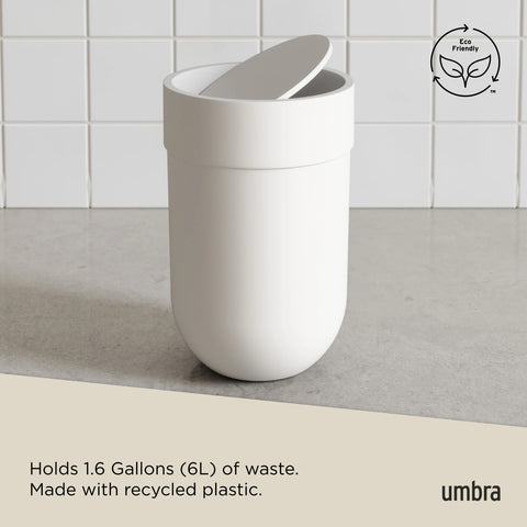 Umbra Touch Trash Can White
