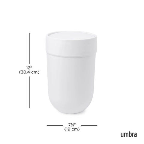 Umbra Touch Trash Can White
