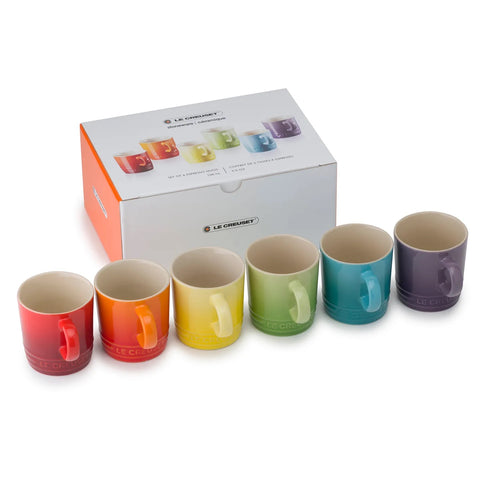 Le Creuset Rainbow Set of 6 Espresso 100 ml