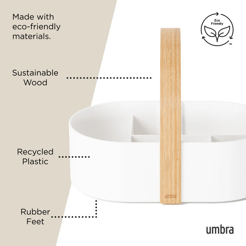Umbra Bellwood Storage Caddy White-Natural