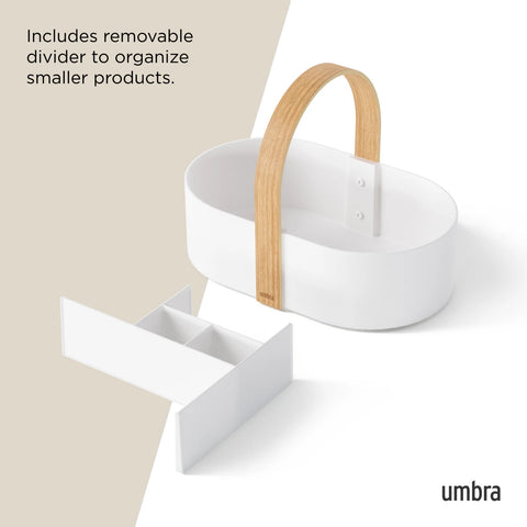 Umbra Bellwood Storage Caddy White-Natural