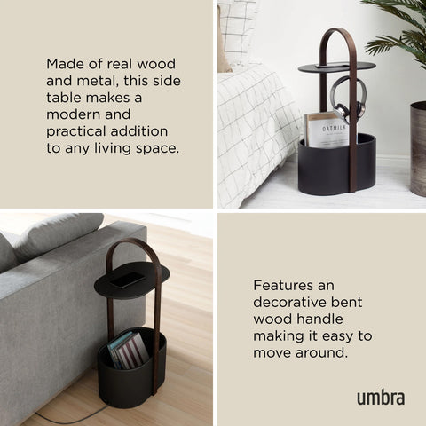 Umbra Bellwood Storage Table Black-Walnut